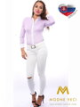 VERSABE  Damen Hemd Slim-Fit VS-DK1607 hell-lila