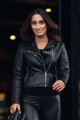 Damen Lederjacke aus echtem Leder, schwarz