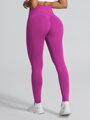 Dámske elastické push-up legíny fuksia