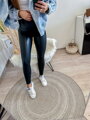 Damenleggings aus Leder mit hohem Bund