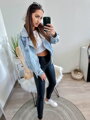 Damenleggings aus Leder mit hohem Bund