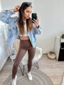 Damen Leggings braun