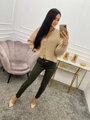 Trendiger Damenpullover in Latte