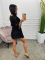 Schwarzes Strandkleid aus Spitze
