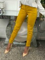 Elegante Damenhose H9122 senfgelb