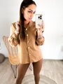 Festliche Bluse braun