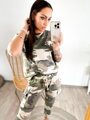 Damska sportowa bluza w kolorze army zielonym