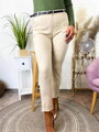 Hose in beige mit Gürtel 01-2