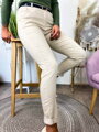 Hose in beige mit Gürtel 01-2