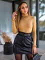Eleganter Damen Rollkragenpullover Camel