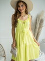 Schlichtes gelbes Damenkleid