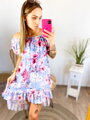 Damen-Sommerkleid mit Blumendruck