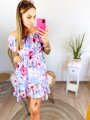 Damen-Sommerkleid mit Blumendruck