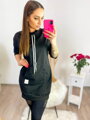 Sweatshirt-Sportkleid in Schwarz
