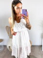 Kleid in weißer Farbe mit Trägern