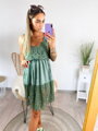 Damenkleid mit Trägern in grüner Farbe