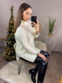 Damen-Strickpullover in Weiß