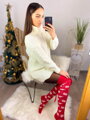 Weißer Damen-Strickpullover