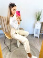 Damen-Jogginghose in Beige