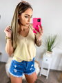 Cremefarbenes Tanktop für Damen mit verstellbaren Trägern