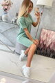 Damen Set - T-Shirt + kurze Leggings 9099 minze