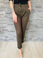 Damen Chino-Hose FREESIA mit Zugschnur khaki