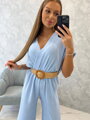 Romantický dámsky 5877 overal v babyblue farbe 