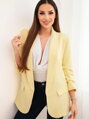 Dámske sako citronové 9709 