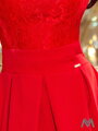 Elegantes Damen Kleid 208-2 rot