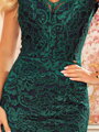 Čipkované dámske šaty 316-3 smaragdové