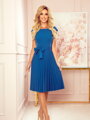Dámske šaty s plisovanou sukňou 311-4  kráľovsky modré 