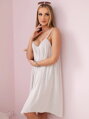 Beigefarbenes Damenkleid 81541