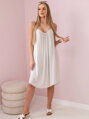 Beigefarbenes Damenkleid 81541