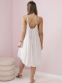 Beigefarbenes Damenkleid 81541