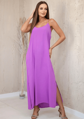 Langes lila Damenkleid 6418