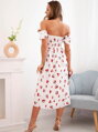 Midi Sommerkleid ART23823-1 mit Kirschen