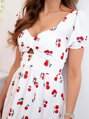 Midi Sommerkleid ART23823-1 mit Kirschen