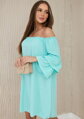 Lockeres Menthol-Damenkleid IT-23