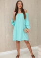 Lockeres Menthol-Damenkleid IT-23