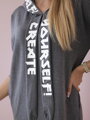 Damen Sweatshirt-Kleid mit Kapuze 0042 graphit