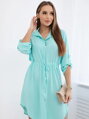 Dámske košeľové mentolové šaty IT-16