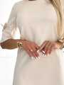 Dámske elegantné krátke šaty 217-10 béžové 