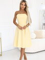 Dámske romantické šaty 641-3 pastelové žlté 