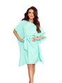 Dámske spoločenské šaty oversize 287-6 mentolové