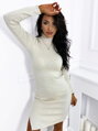 Damen-Strickkleid FLV 1064 Zimt LATTE