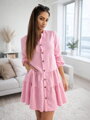 Stilvolles Damen-Babypink Sommerkleid
