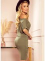 Damen Jersey-Kleid 139-8 olivgrün