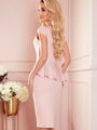 Luxuriöses Kleid mit Rüschen 192-13 rosa