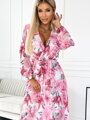 Luxuriöses Damen Kleid 433-1 rosa