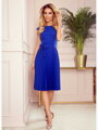 Damenkleid mit Faltenrock 311-1 blau